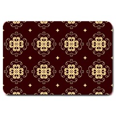 Seamless Ornament Symmetry Lines Large Doormat  by Pakrebo