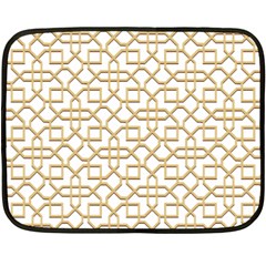 Graphic Mughal Pattern Jali Jaali Fleece Blanket (mini) by Pakrebo