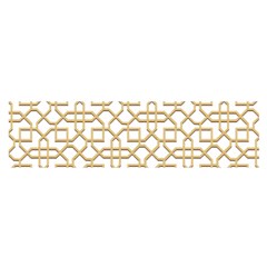 Graphic Mughal Pattern Jali Jaali Satin Scarf (oblong) by Pakrebo