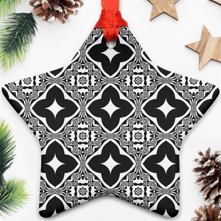 Seamless Pattern Ornament Star Ornament (Two Sides)