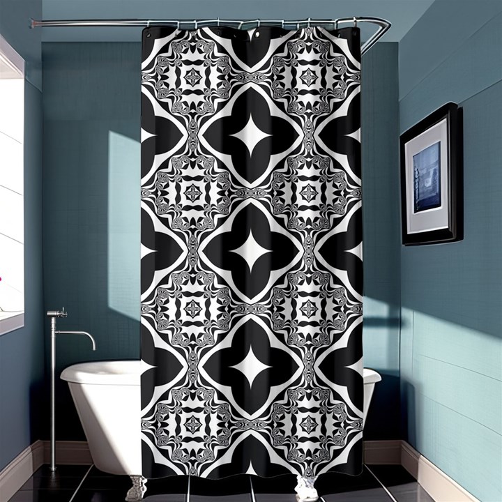 Seamless Pattern Ornament Shower Curtain 36  x 72  (Stall) 