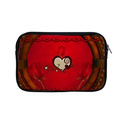 Beautiful Elegant Hearts With Roses Apple MacBook Pro 13  Zipper Case