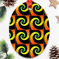 Spiral Seamless Pattern Fractal Ornament (oval) by Pakrebo