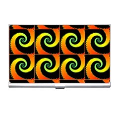 Spiral Seamless Pattern Fractal Business Card Holder by Pakrebo