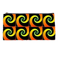 Spiral Seamless Pattern Fractal Pencil Cases by Pakrebo