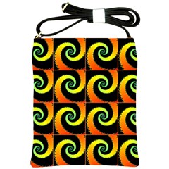 Spiral Seamless Pattern Fractal Shoulder Sling Bag by Pakrebo