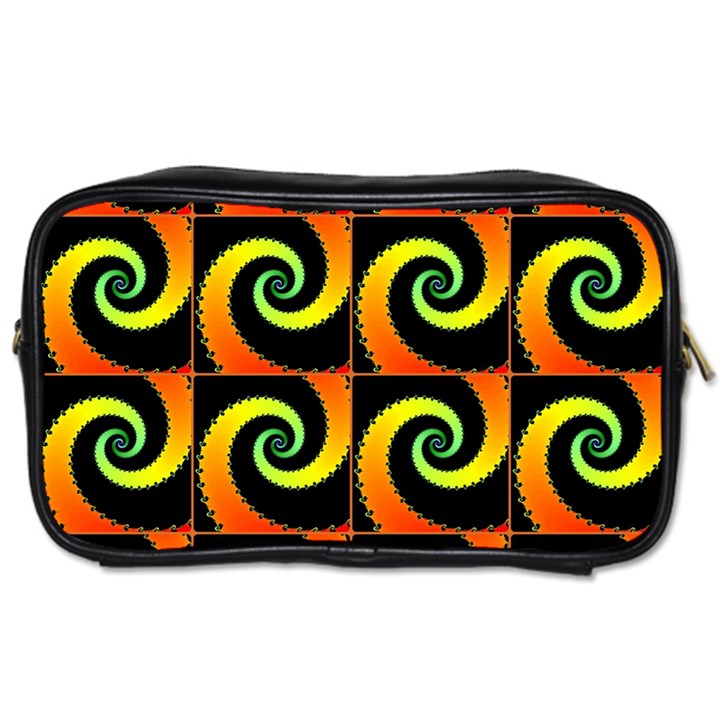 Spiral Seamless Pattern Fractal Toiletries Bag (One Side)