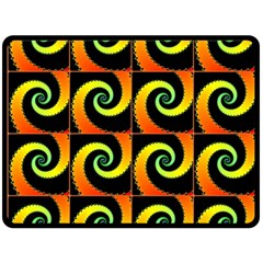 Spiral Seamless Pattern Fractal Fleece Blanket (large)  by Pakrebo