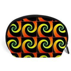 Spiral Seamless Pattern Fractal Accessory Pouch (large) by Pakrebo