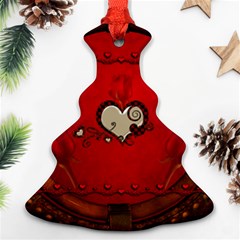 Beautiful Elegant Hearts With Roses Ornament (Christmas Tree) 