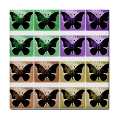 Seamless Wallpaper Butterfly Tile Coasters