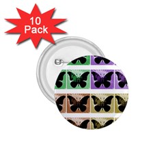 Seamless Wallpaper Butterfly 1.75  Buttons (10 pack)