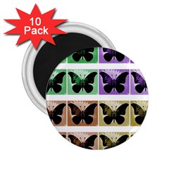 Seamless Wallpaper Butterfly 2 25  Magnets (10 Pack)  by Pakrebo