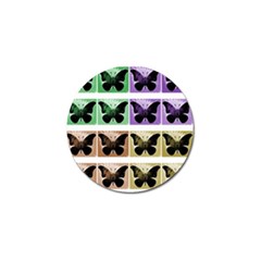 Seamless Wallpaper Butterfly Golf Ball Marker (4 Pack) by Pakrebo