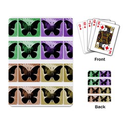 Seamless Wallpaper Butterfly Playing Cards Single Design (Rectangle)