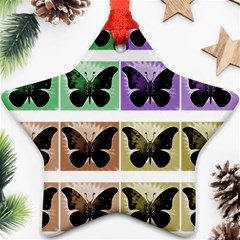 Seamless Wallpaper Butterfly Star Ornament (Two Sides)