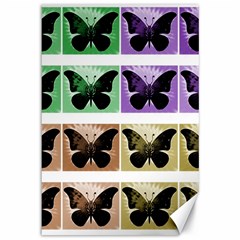 Seamless Wallpaper Butterfly Canvas 12  x 18 