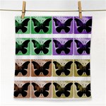 Seamless Wallpaper Butterfly Face Towel Front