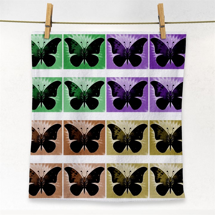 Seamless Wallpaper Butterfly Face Towel