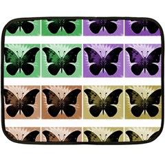 Seamless Wallpaper Butterfly Double Sided Fleece Blanket (Mini) 