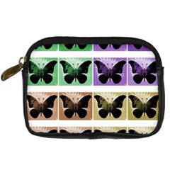 Seamless Wallpaper Butterfly Digital Camera Leather Case by Pakrebo