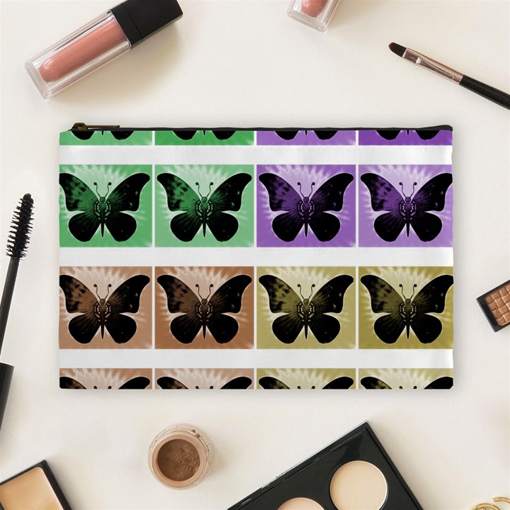 Seamless Wallpaper Butterfly Cosmetic Bag (Large)