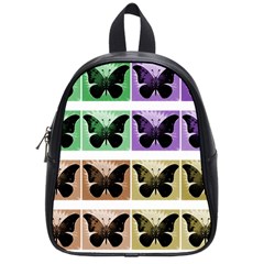 Seamless Wallpaper Butterfly School Bag (small) by Pakrebo