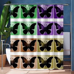 Seamless Wallpaper Butterfly Shower Curtain 60  X 72  (medium)  by Pakrebo