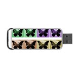 Seamless Wallpaper Butterfly Portable USB Flash (Two Sides) Back