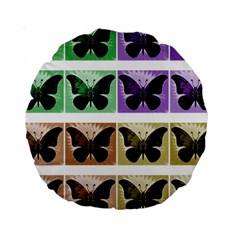 Seamless Wallpaper Butterfly Standard 15  Premium Round Cushions