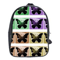 Seamless Wallpaper Butterfly School Bag (XL)