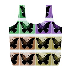 Seamless Wallpaper Butterfly Full Print Recycle Bag (l) by Pakrebo