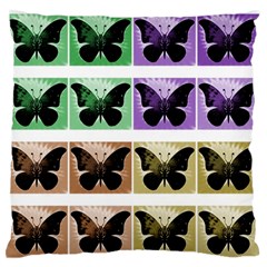 Seamless Wallpaper Butterfly Standard Flano Cushion Case (Two Sides)