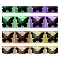 Seamless Wallpaper Butterfly Double Sided Flano Blanket (Small) 