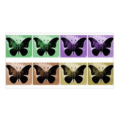 Seamless Wallpaper Butterfly Satin Shawl