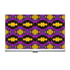 Seamless Wallpaper Digital Pattern Yellow Brown Purple Business Card Holder by Pakrebo