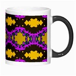 Seamless Wallpaper Digital Pattern Yellow Brown Purple Morph Mugs Right