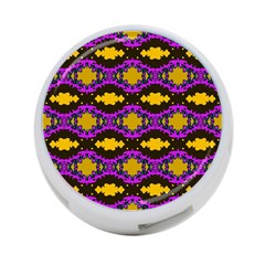 Seamless Wallpaper Digital Pattern Yellow Brown Purple 4-port Usb Hub (one Side) by Pakrebo