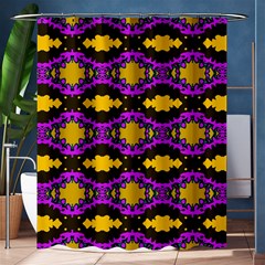 Seamless Wallpaper Digital Pattern Yellow Brown Purple Shower Curtain 60  X 72  (medium)  by Pakrebo