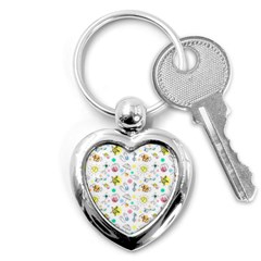 Summer Pattern Design Colorful Key Chain (heart)