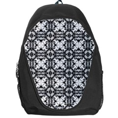 Seamless Wallpaper Pattern Ornamen Black White Backpack Bag by Pakrebo