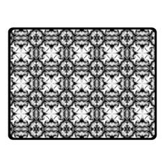 Seamless Wallpaper Pattern Ornamen Black White Double Sided Fleece Blanket (small)  by Pakrebo