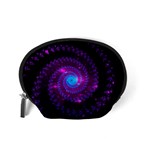 Fractal Spiral Space Galaxy Accessory Pouch (Small) Back