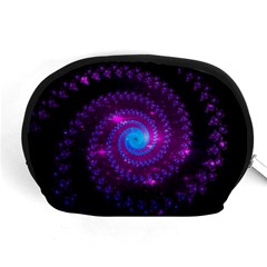 Fractal Spiral Space Galaxy Accessory Pouch (medium)