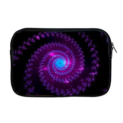 Fractal Spiral Space Galaxy Apple Macbook Pro 17  Zipper Case by Pakrebo