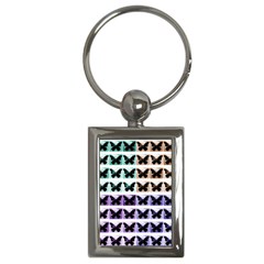 Seamless Wallpaper Butterfly Pattern Key Chain (rectangle) by Pakrebo