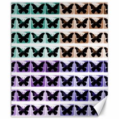 Seamless Wallpaper Butterfly Pattern Canvas 8  X 10  by Pakrebo