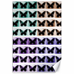 Seamless Wallpaper Butterfly Pattern Canvas 12  X 18  by Pakrebo