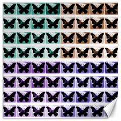 Seamless Wallpaper Butterfly Pattern Canvas 16  X 16  by Pakrebo