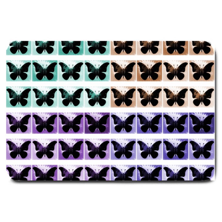 Seamless Wallpaper Butterfly Pattern Large Doormat 